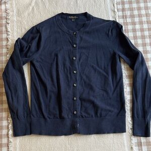 Brooks Brothers Women's Navy Cardigan Sweater
